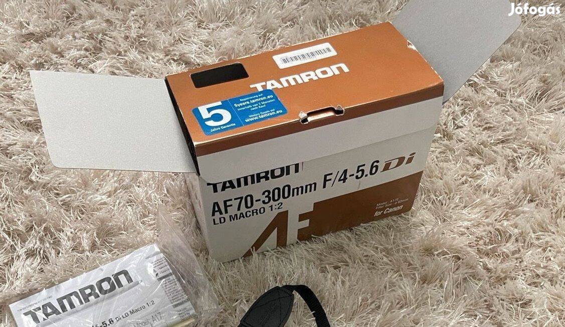 Tamron AF 70-300mm objektív eladó, (Canon) Foxpost egyeztetés után!