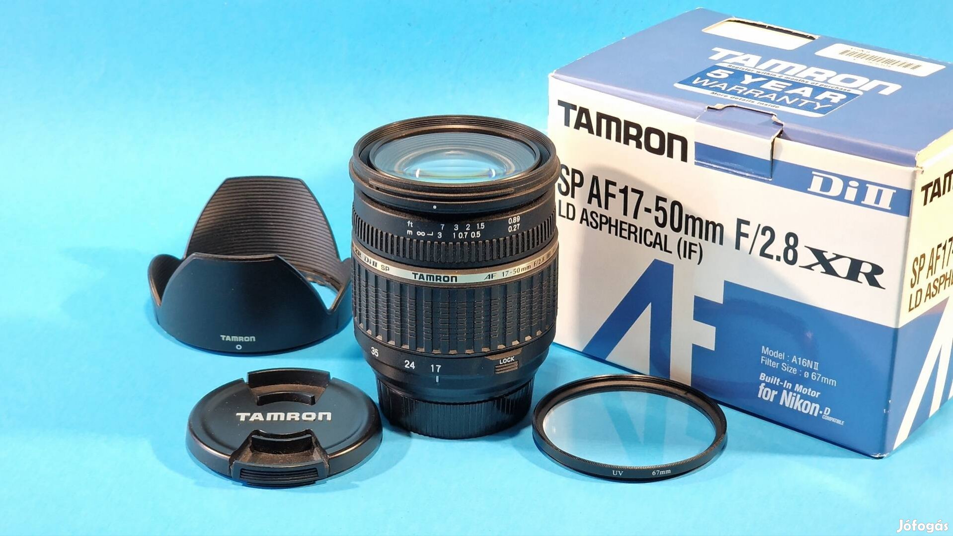 Tamron sp 17-50mm f2.8 xr diII objektív nikon 17-50