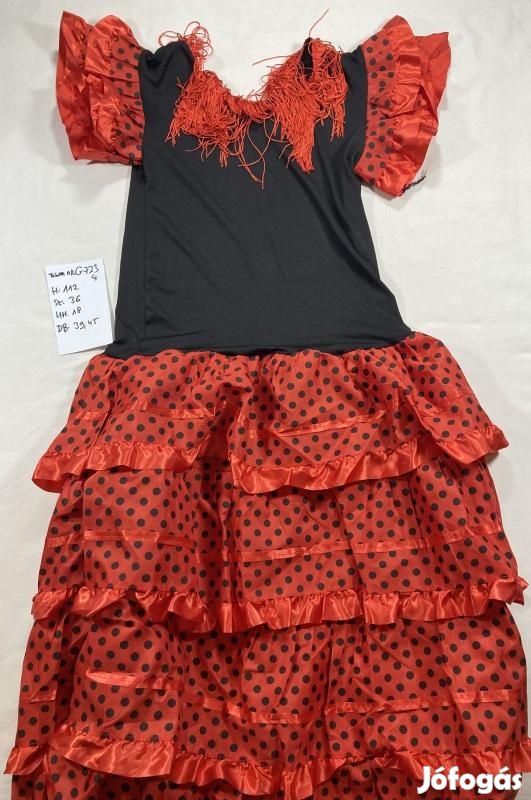 Táncos jelmez, Flamenco jelmez, felnőtt jelmez,új G723