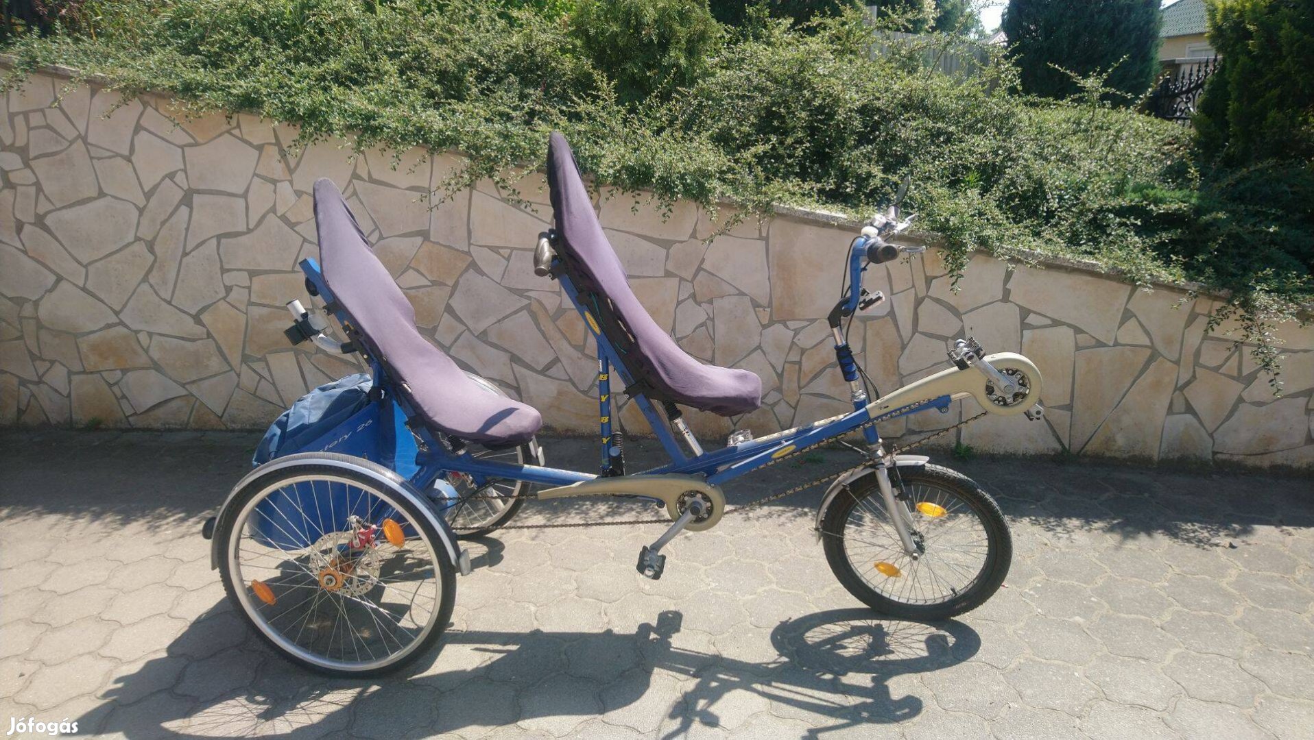 Tandem trike, rekumbens