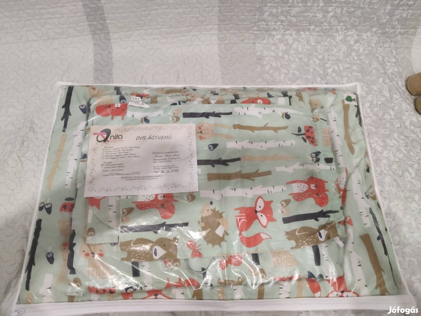 Tanita ovis ágyneműgarnitúra, tornazsák, ovis zsák fa