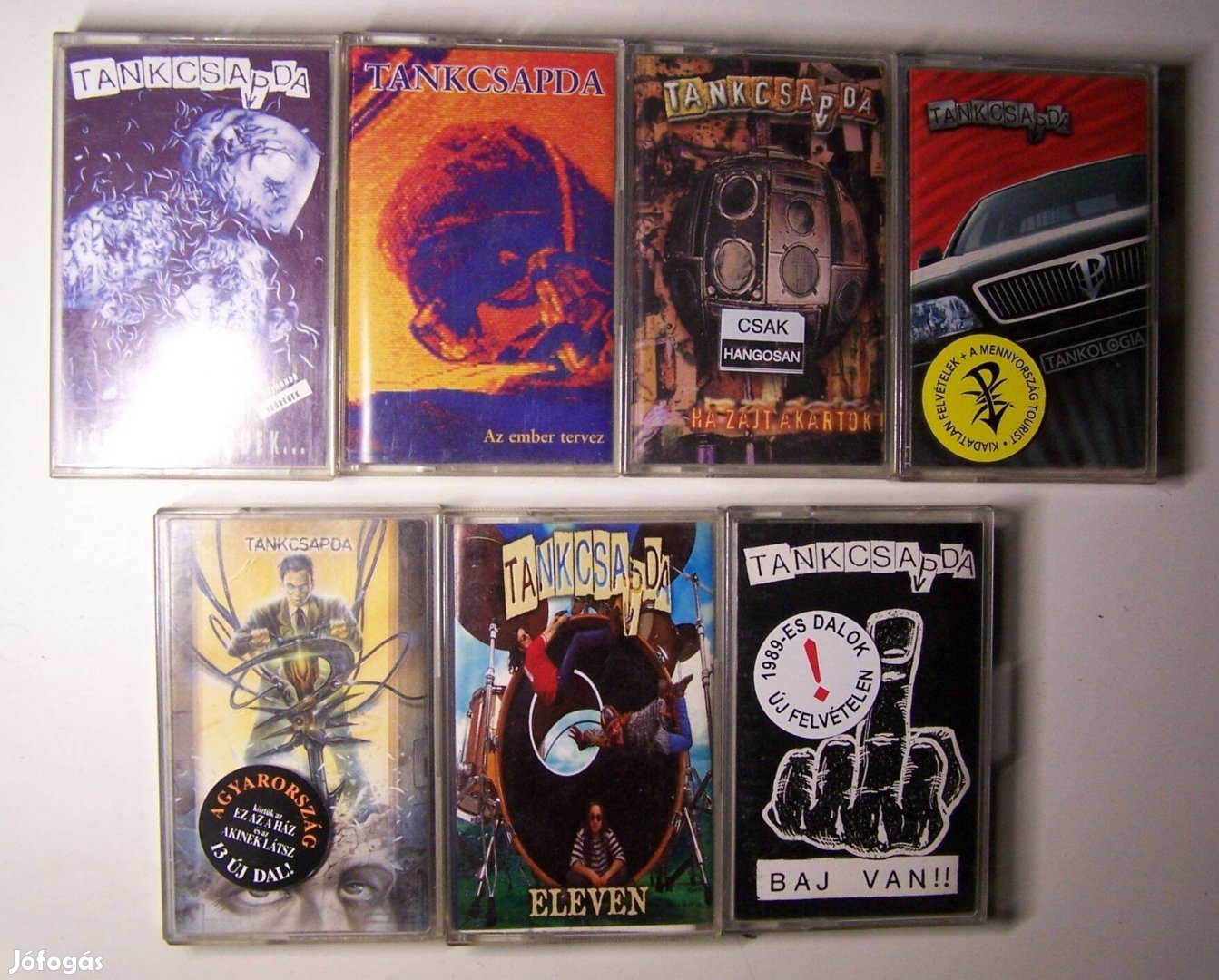 Tankcsapda kazetta-kollekció 7 db