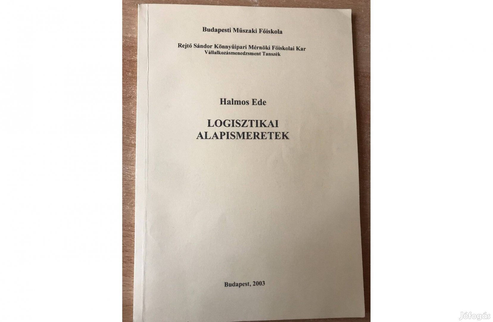 Tankönyv - Logisztikai alapismeretek