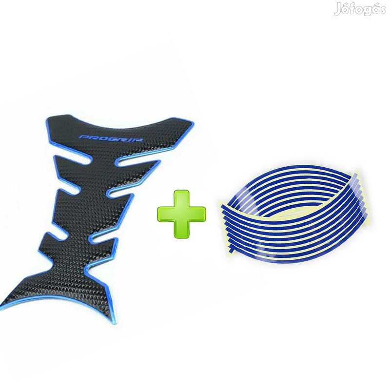 Tankpad és felnicsík csomag kék