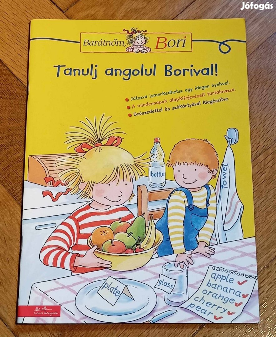 Tanulj angolul Borival Barátnőm Bori könyv 