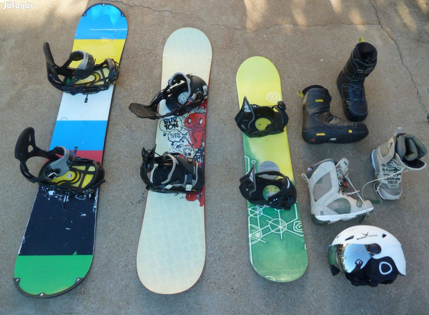Tanuló Rocker snowboard és más márkás snowboard felszerelés lap,kötés
