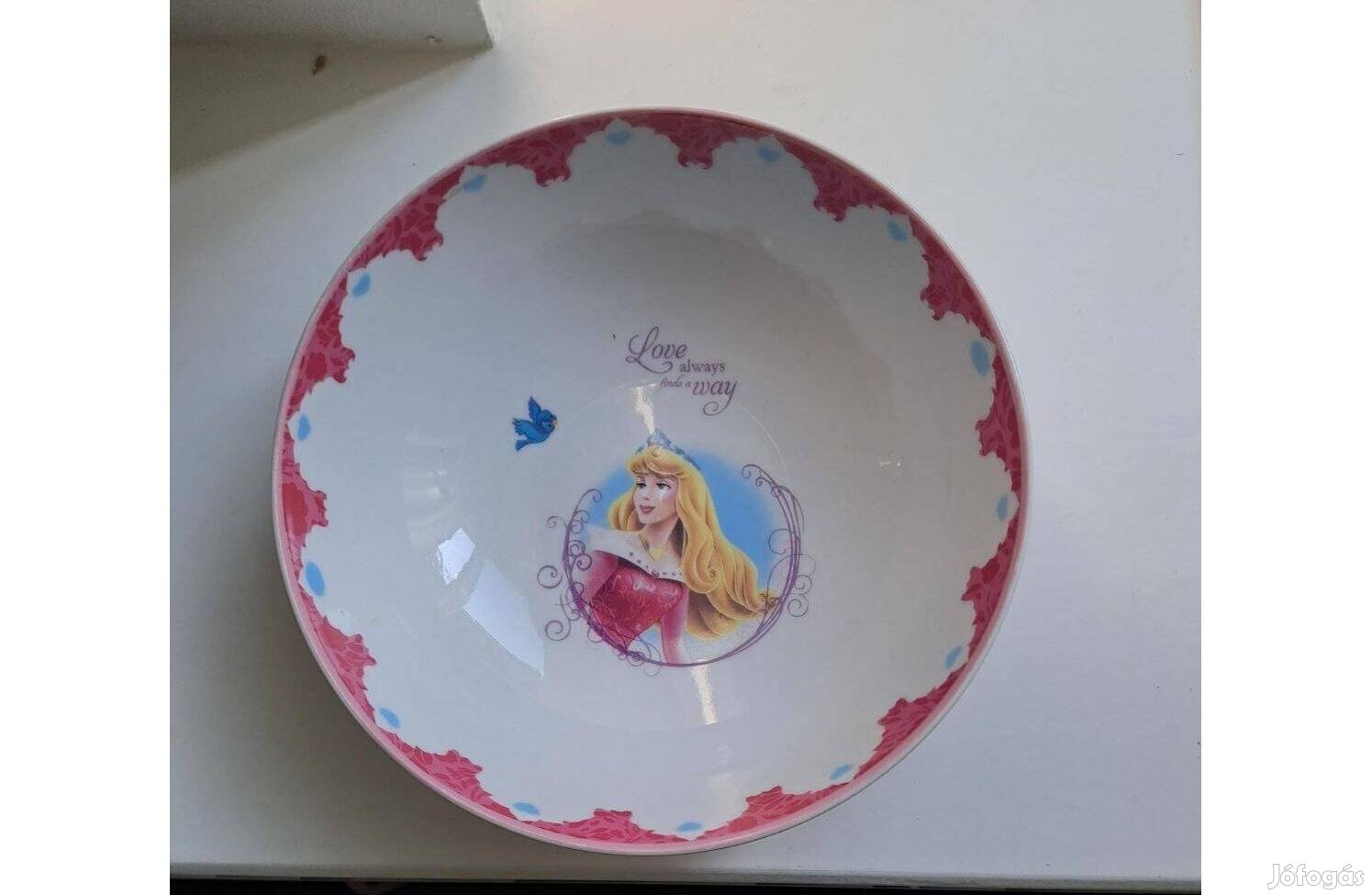 Tányér, porcelán, Disney hercegnő, Bp. 2. ker