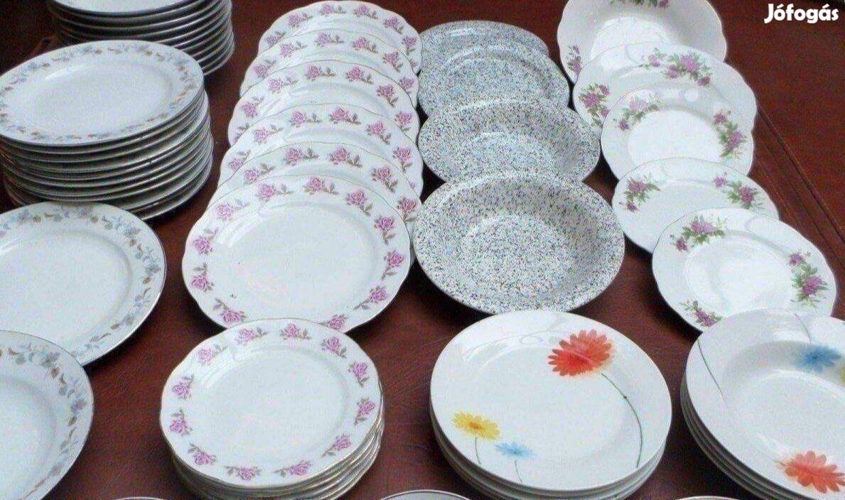 Tányér tányérkészlet többféle porcelán