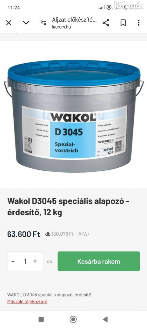 Tapadó híd wakol