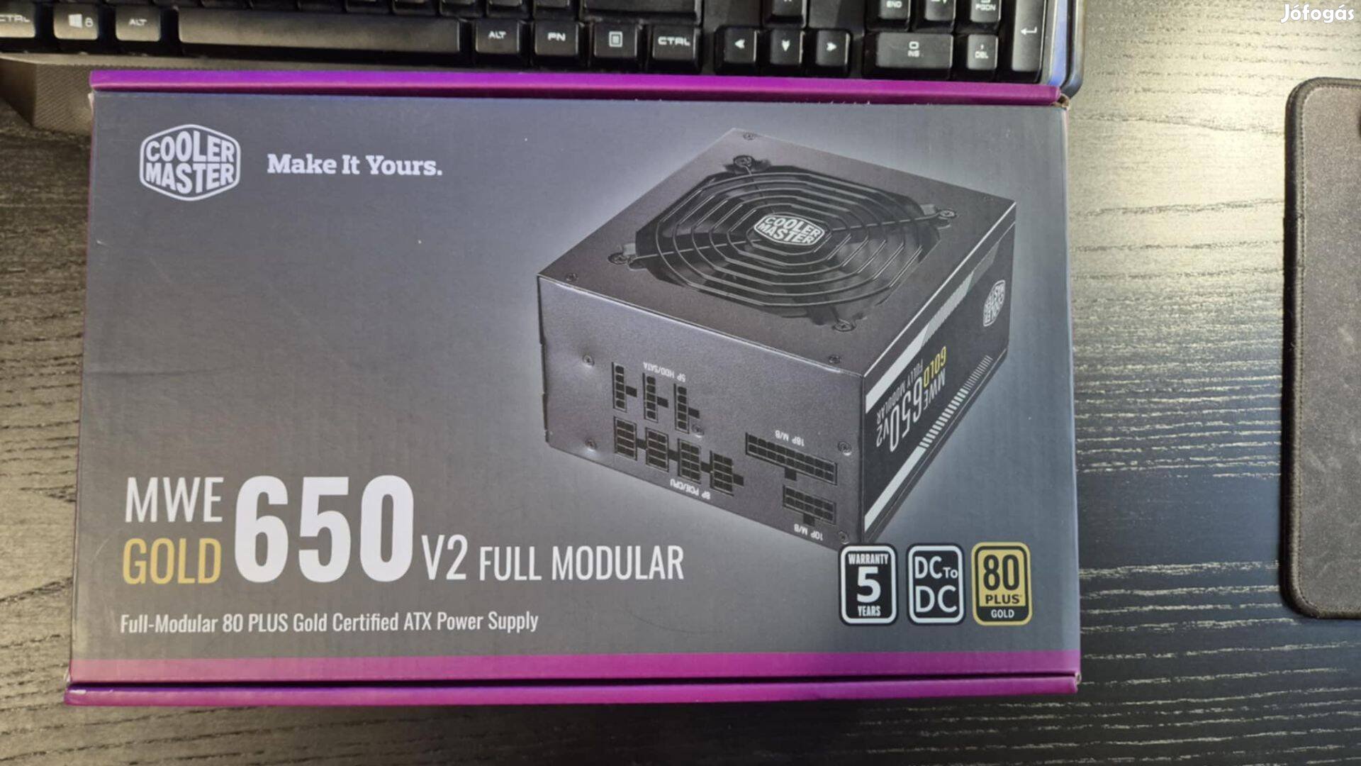Tápegység Cooler Master 650W 80plus gold