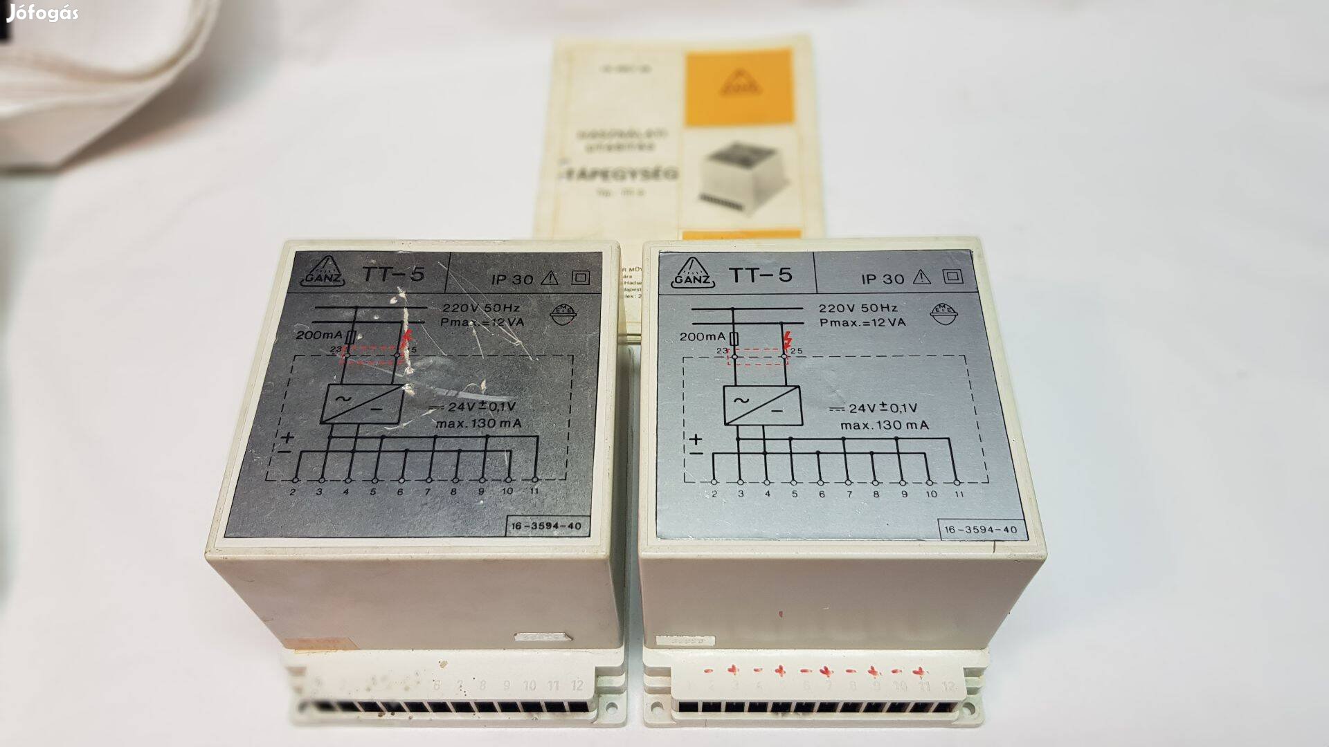 Tápegységek, stabilizált 24V, Ganz TT-5