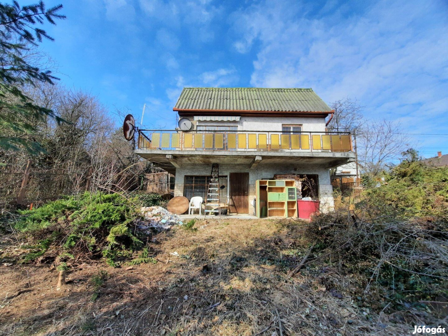 Tapolcafürdőn felújítandó kertesház gyönyörű panorámával