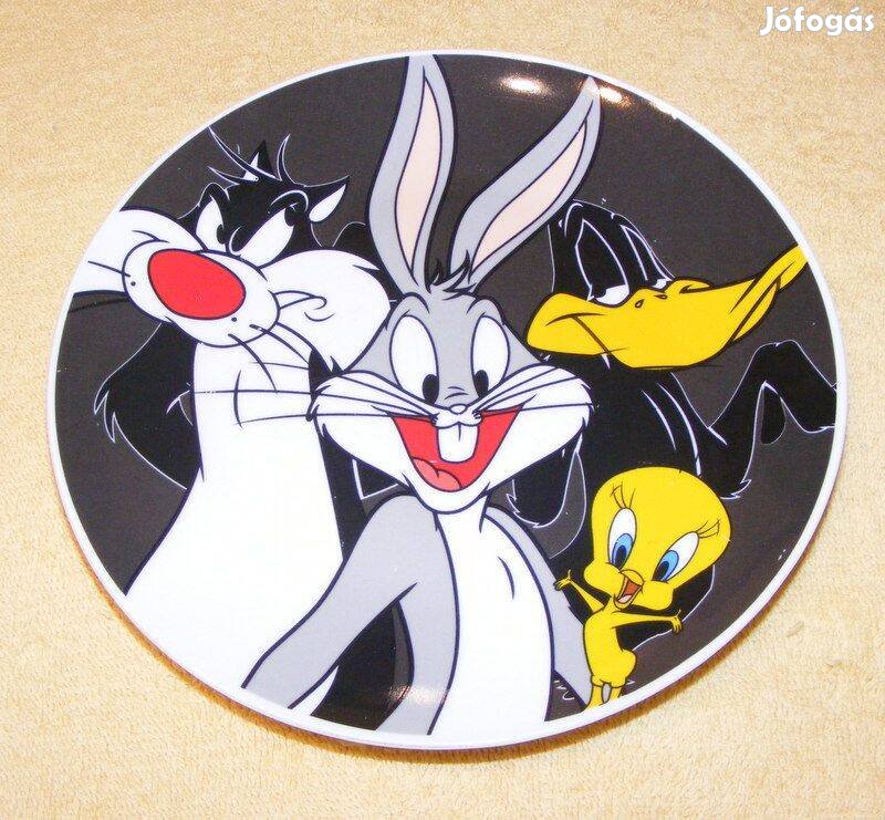 Tapsi Hapsi, Csőrike porcelán tányér Looney Tunes