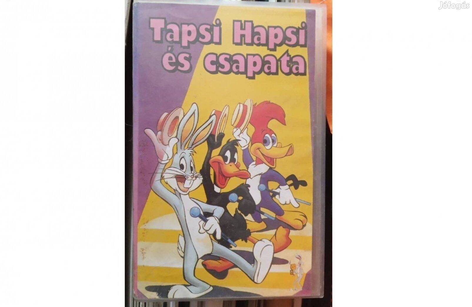 Tapsi Hapsi és csapata műsoros VHS kazetta eladó Debrecenben