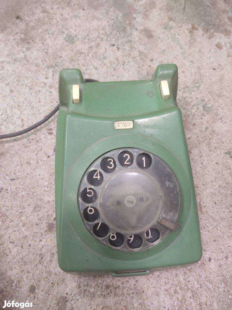 Tárcsás telefon, retro telefon, bakelites telefon