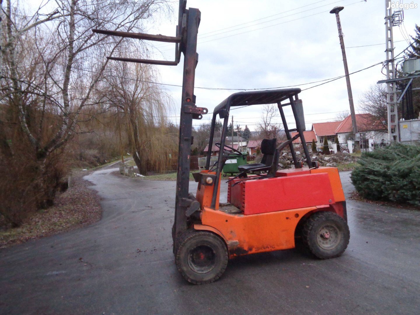 Targonca desta 3.5T-ás disel dupla kerekes targonca