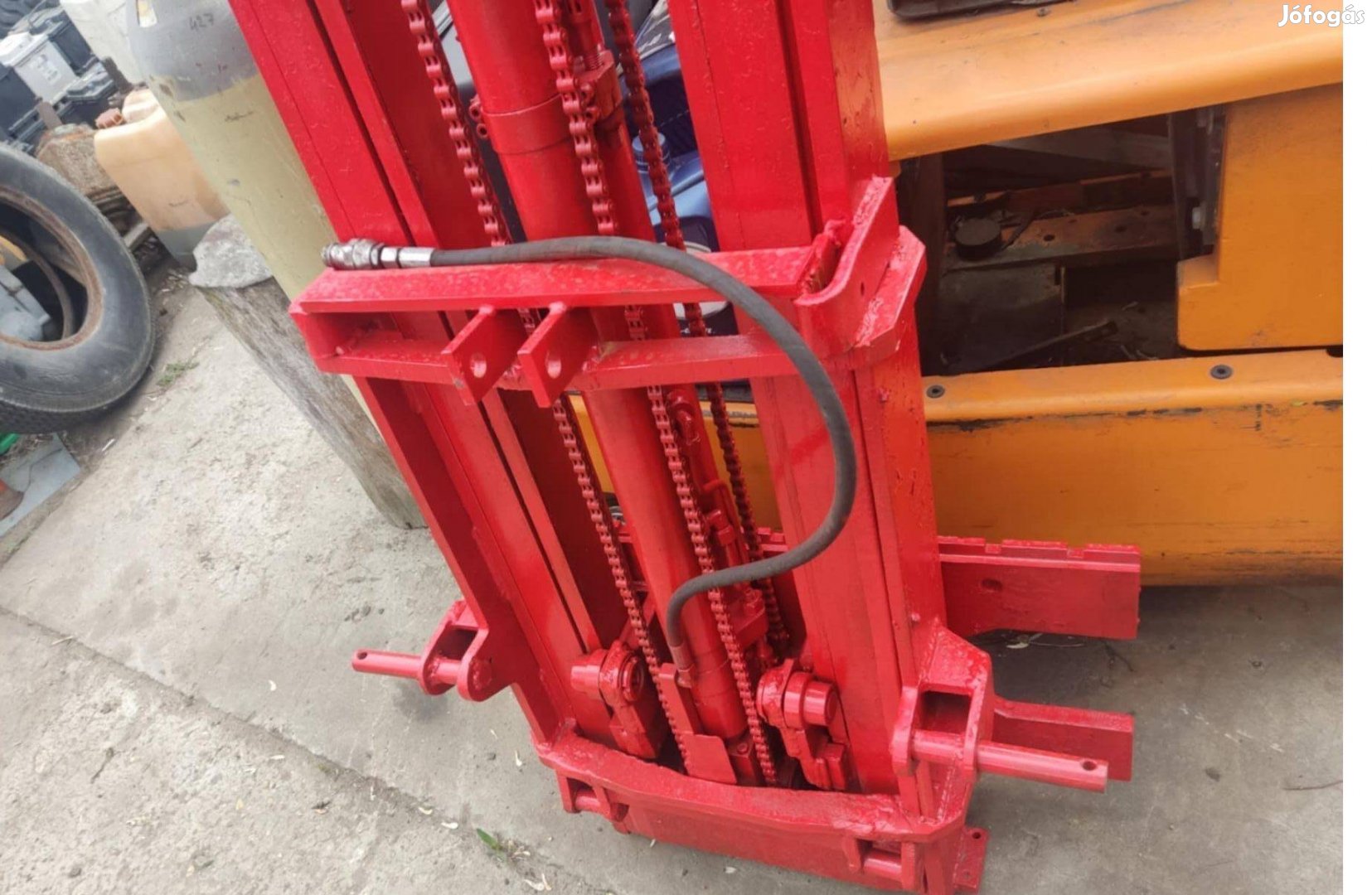 Targonca torony, traktor után, szabad emelésű, triplex