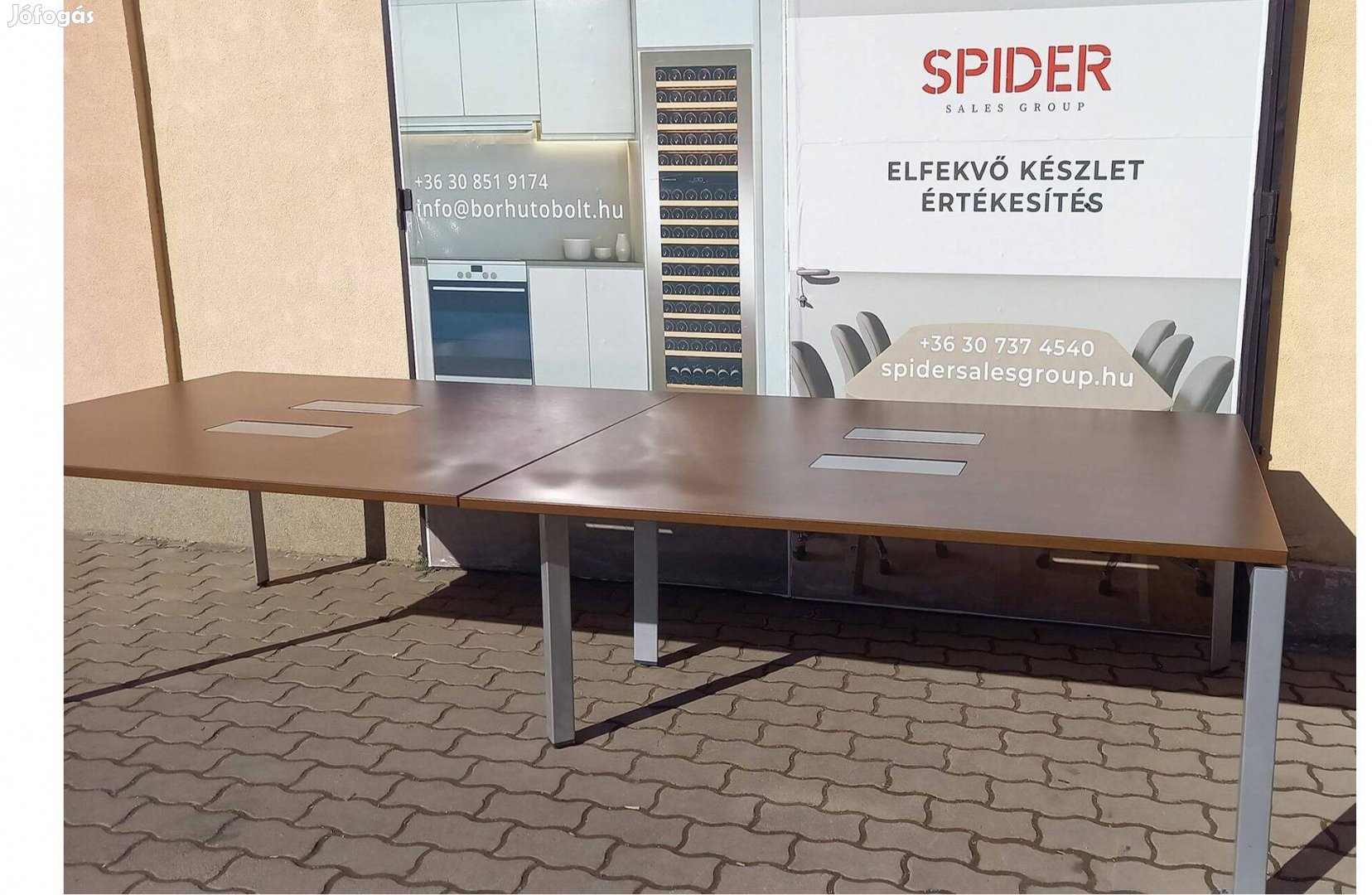 Tárgyalóasztal, konferencia asztal, Steelcase márka, 320x120 cm