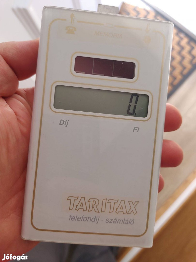 Taritax régi telefondij számláló retro napelemes