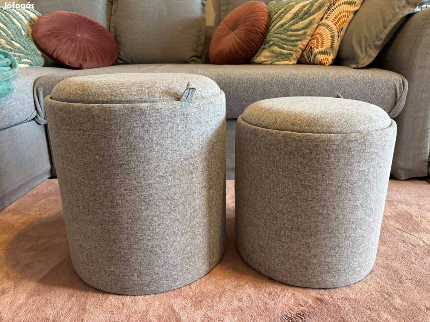 Tárolós puff 2 db