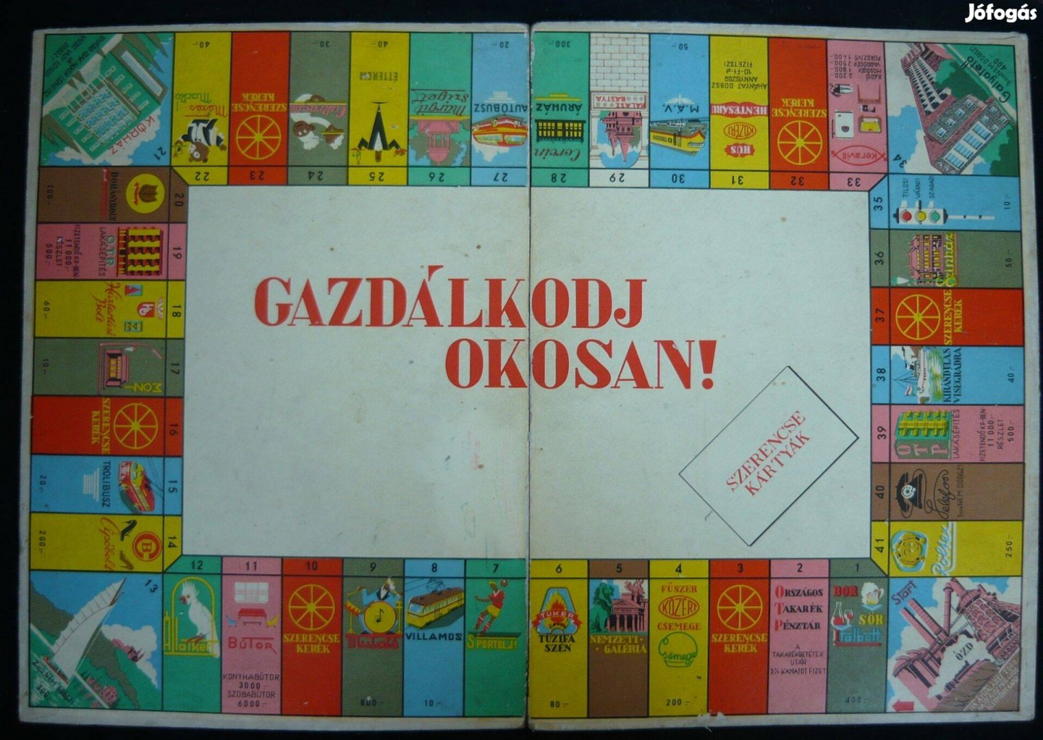 Társasjáték: Gazdálkodj okosan! (1966-os első kiadás)