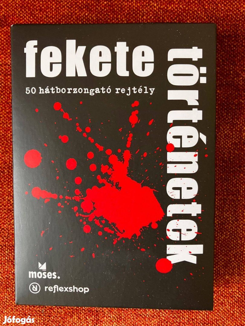 Társasjáték - kártya "Fekete történetek"