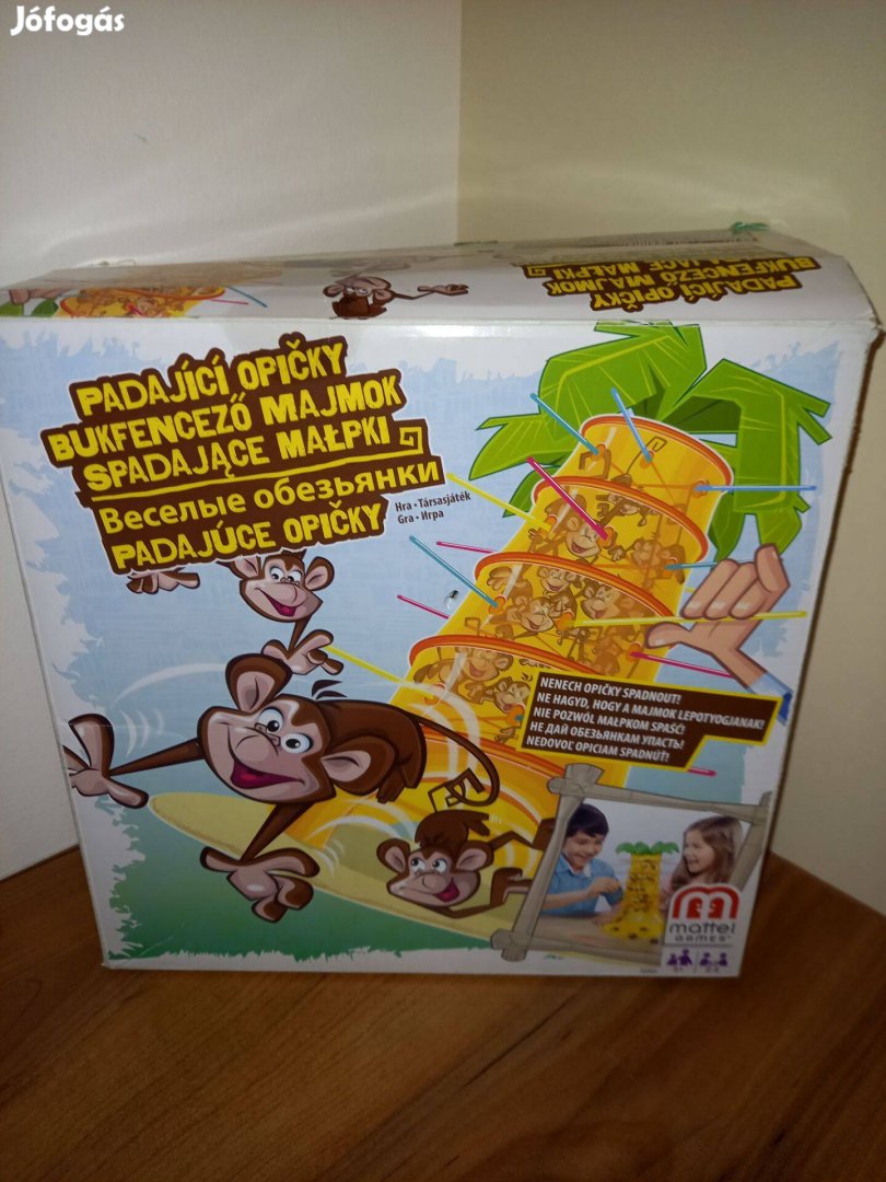 Társasjáték gyerek bukfencező majom mattel játék