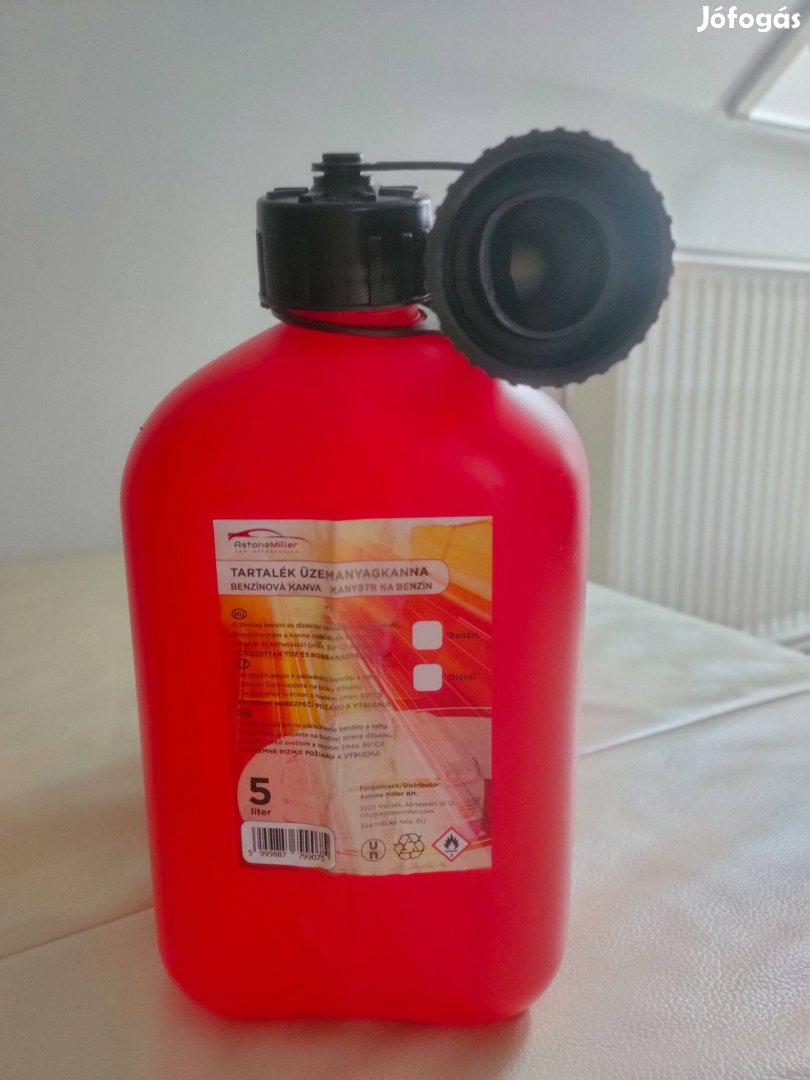 Tartalék üzemanyag kanna 5 liter