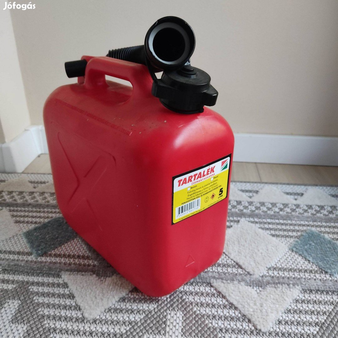 Tartalék üzemanyagkanna 5 liter - műanyag