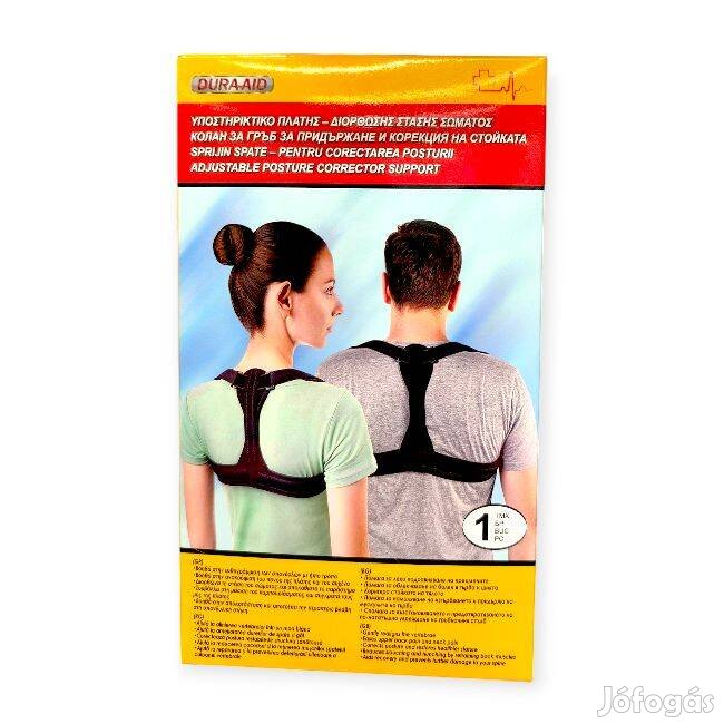 Tartásjavító hátpánt helyzetkorrekciós háttámasz fekete