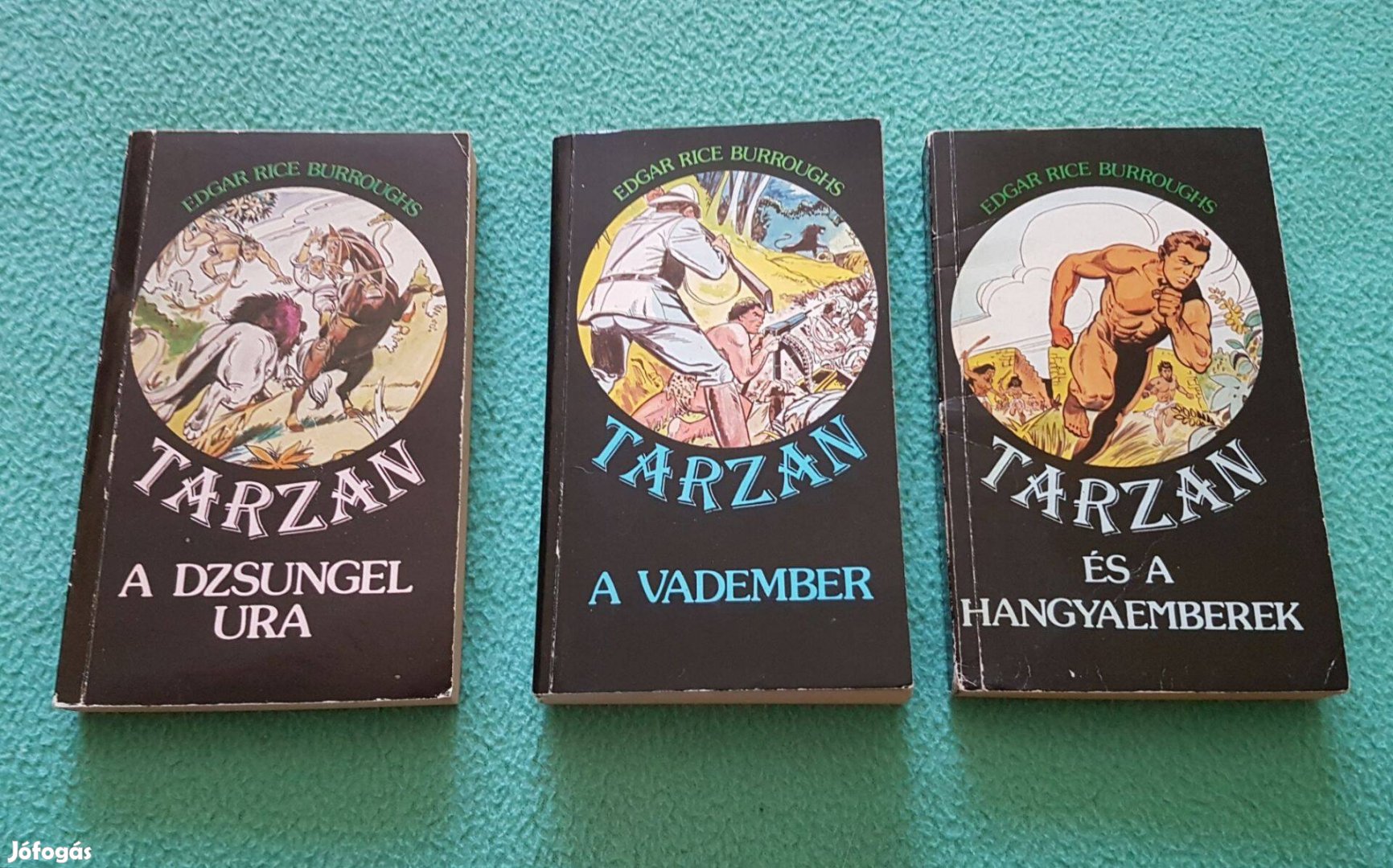 Tarzan könyvek ('A dzsungel ura', 'A Vadember', 'És a hangyaemberek')