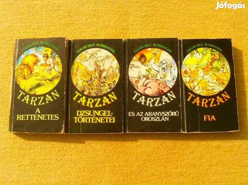 Tarzan könyvek - Edgar Rice Burroughs - (4 kötet)