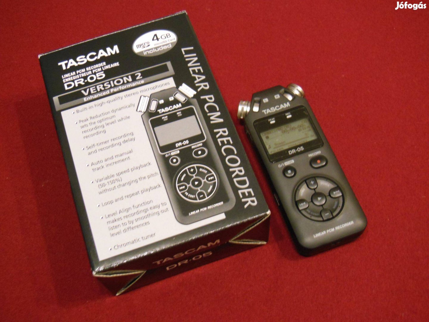 Tascam DR5 V2 digitális hangrögzítő