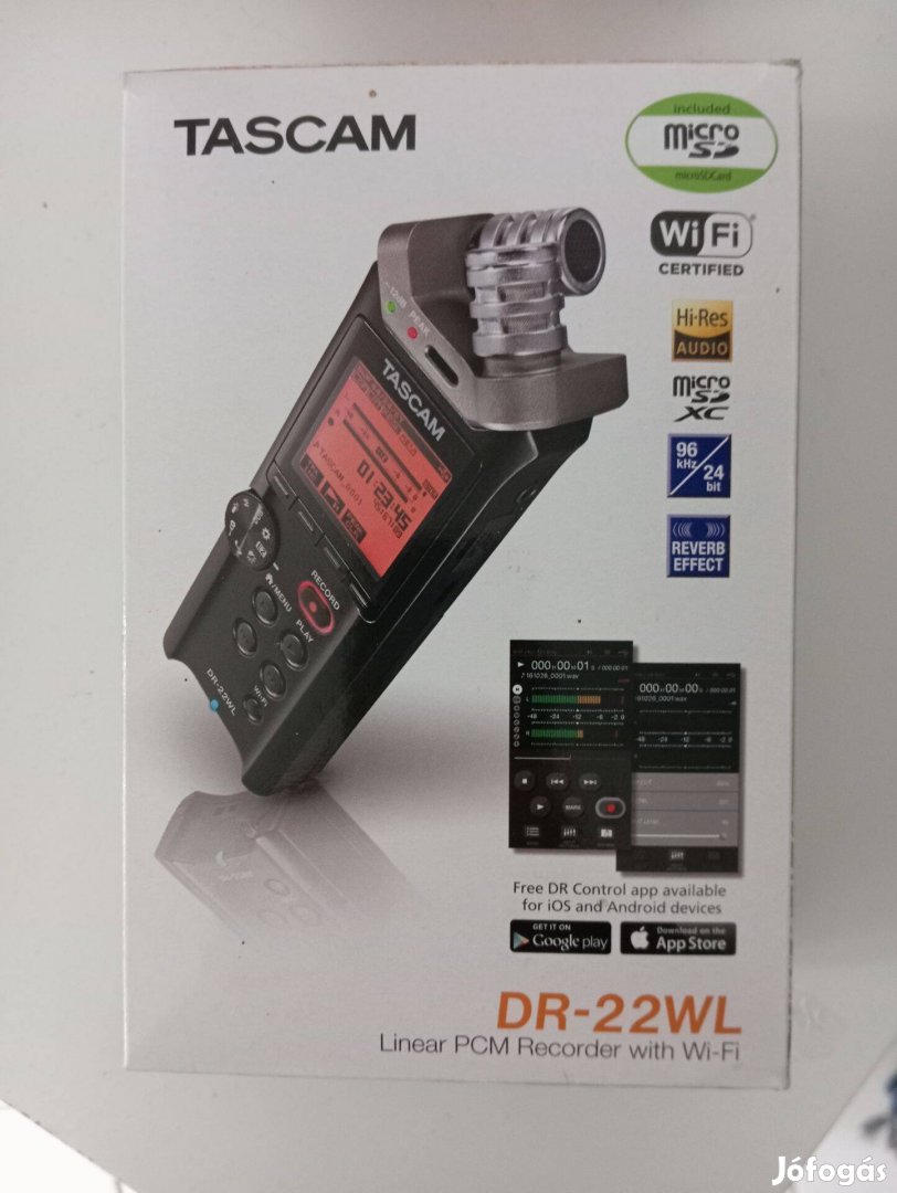 Tascam DR-22WL hordozható felvevő