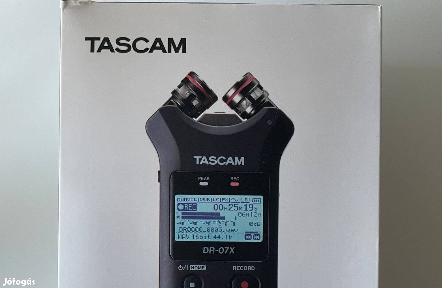 Tascam - DR-07X Hordozható 2 csatornás sztereó rögzítő