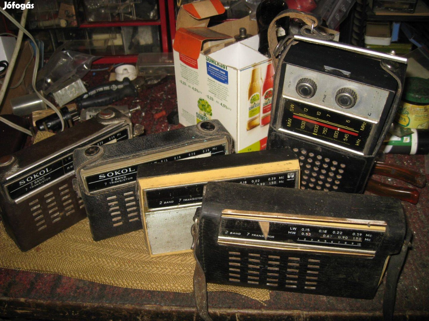 Táskarádiók. 5 db egyben