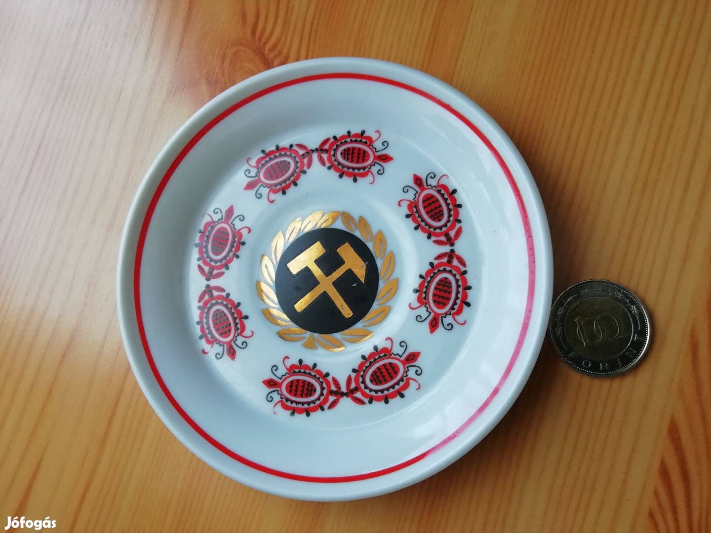 Tatabányai Bányaüzem Hollóházi porcelán kistányér