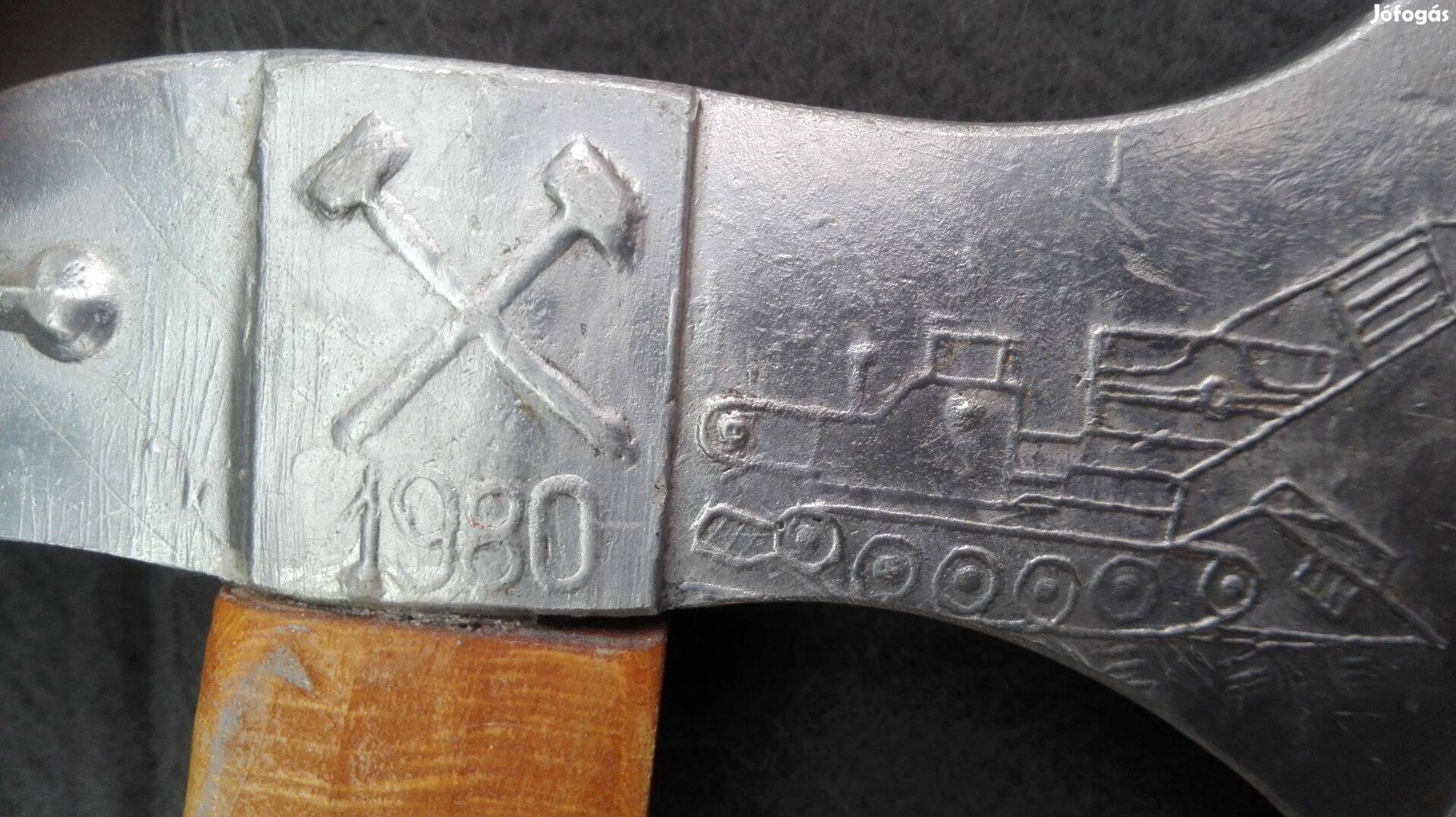 Tatabányai XII. akna Ritka db 1980-as Bányászfokos