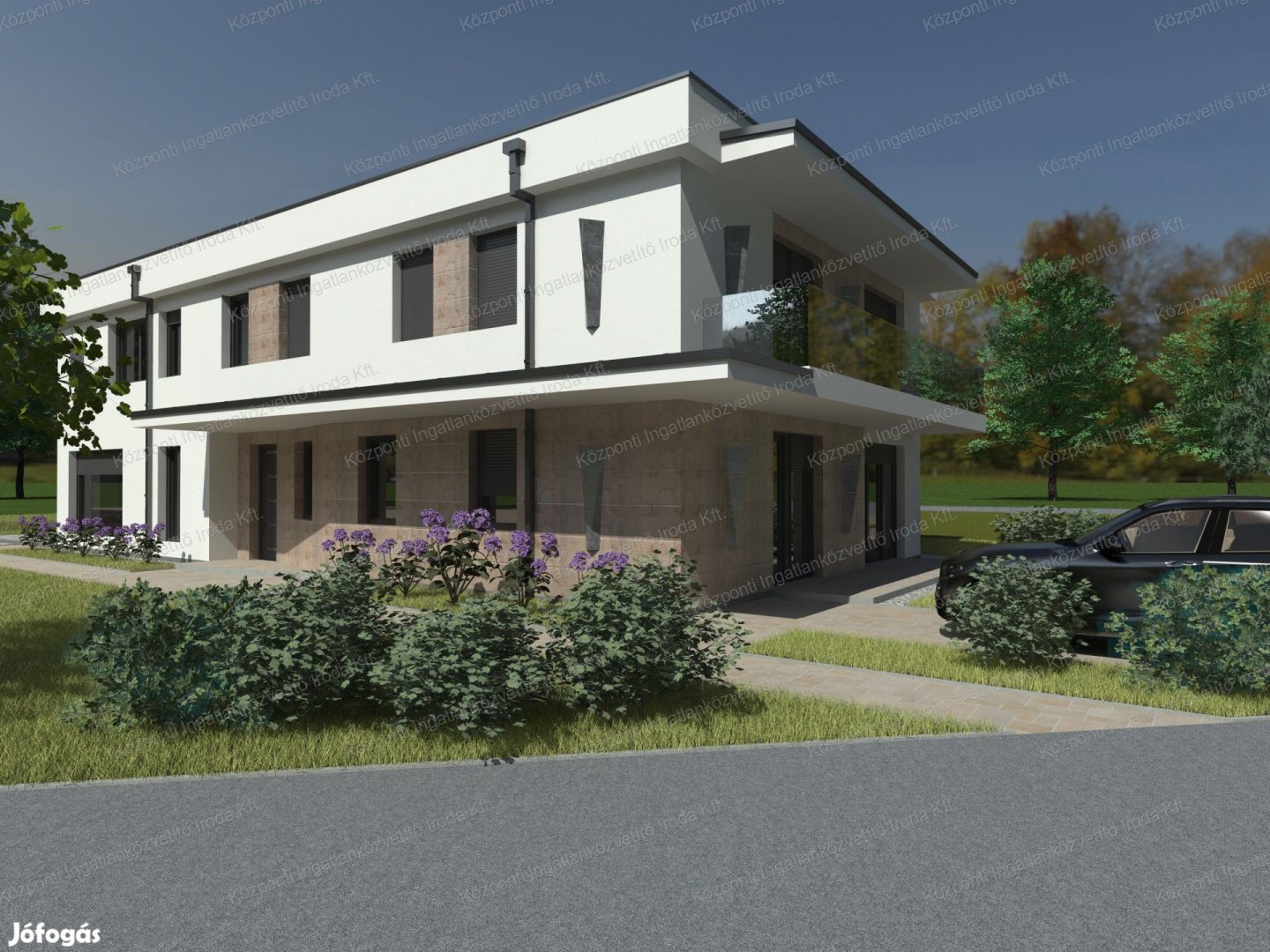 Tatán, a Fácánoskert lakóparkban, új építésű társasházi