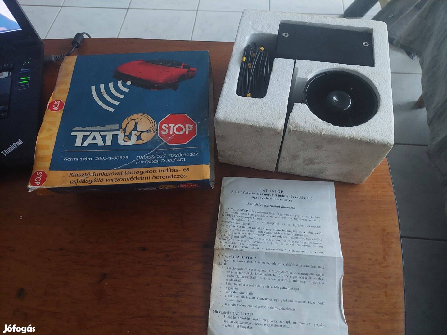 Tatu autóriasztó (használatlan)
