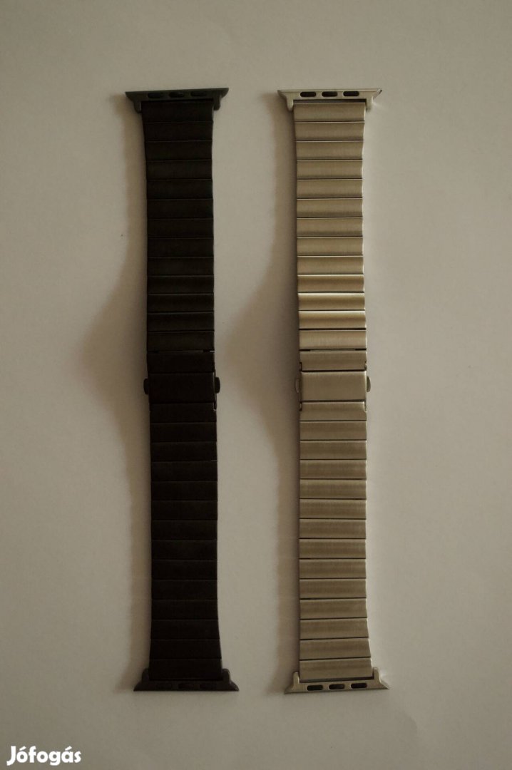 Tavaszi kiárusítás! Apple watch 38/40/41mm fekete, ezüst link bracelet