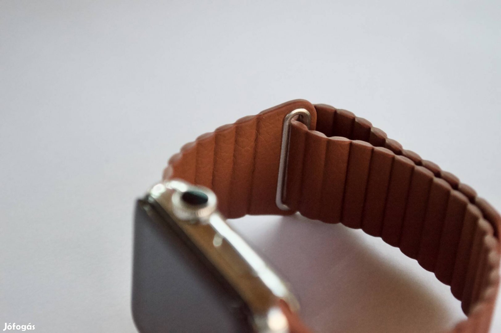 Tavaszi kiárusítás! Apple watch 42/44/45/49mm barna bőr szíj