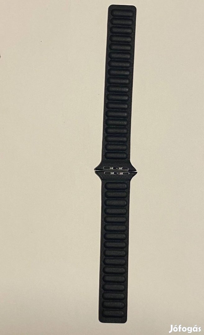 Tavaszi kiárusítás! Apple watch 42/44/45/49mm fekete mágneses bőr szíj