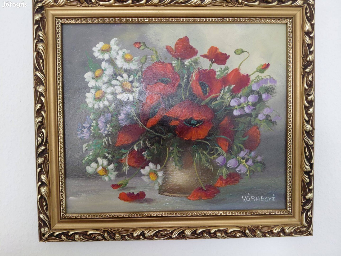 Tavaszi virágok olajfestmény