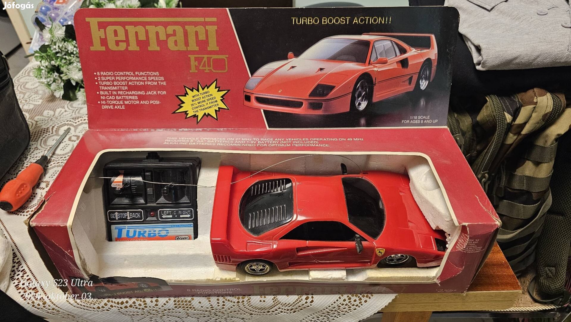 Távirányítós Ferrari F40 autó eladó 