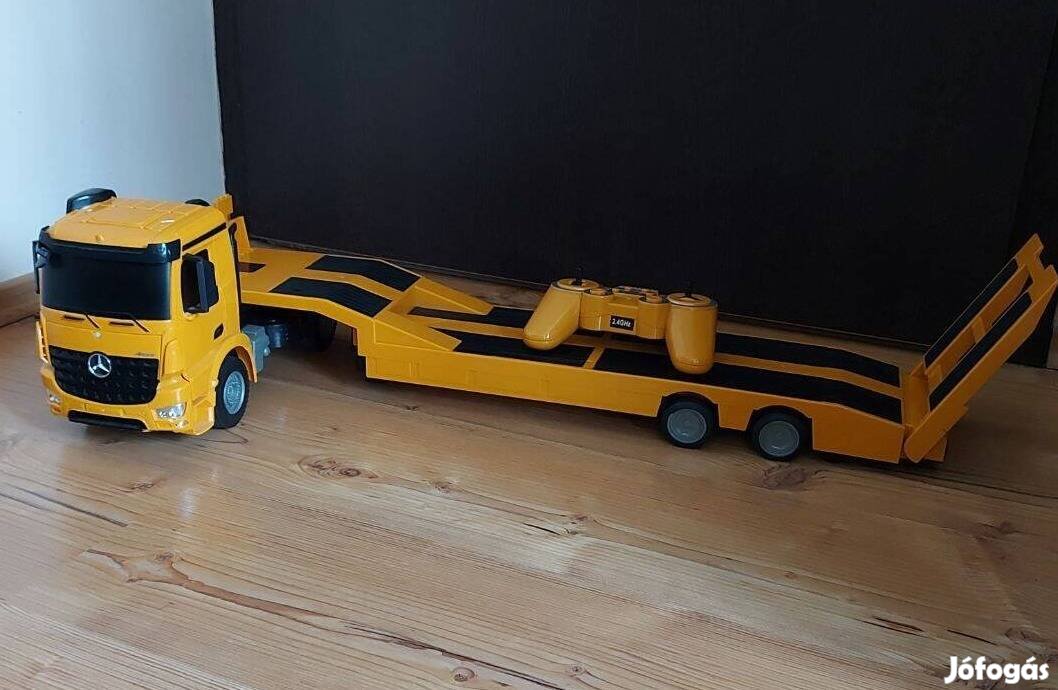 Távirányítós RC vontató kamion teherautó Mercedes Benz 1:20 nagyméretű