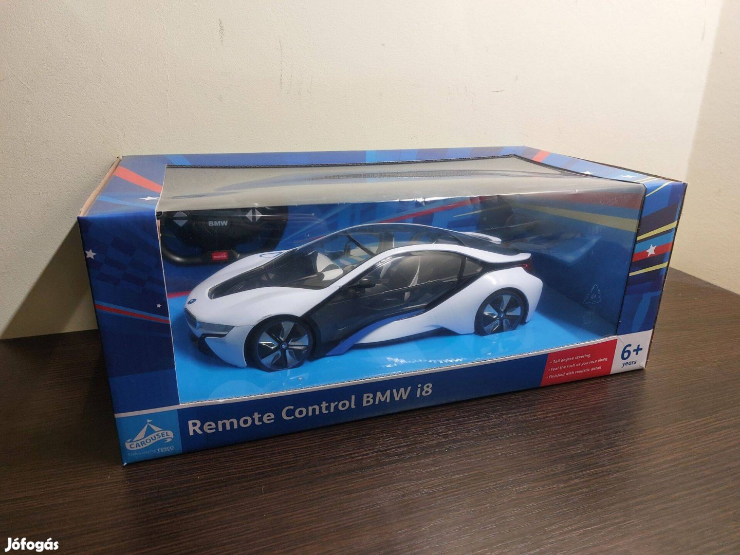 Távirányítós autó dobozzal eladó BMW i8 1/14 Carousel