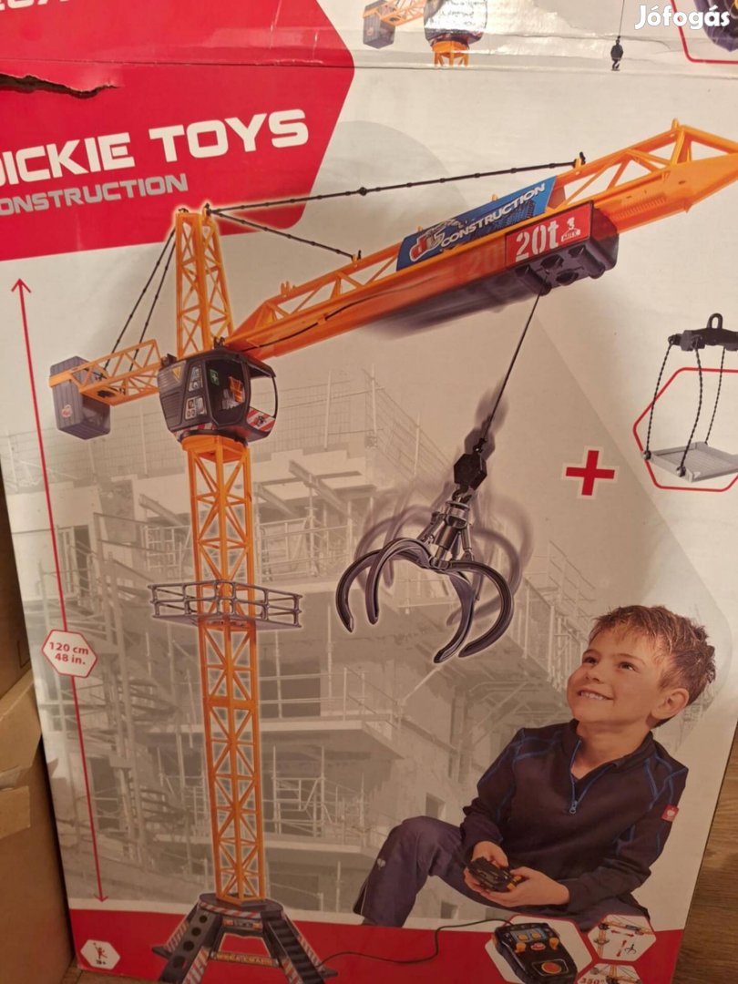 Távirányítós daru 120 cm dickie toys