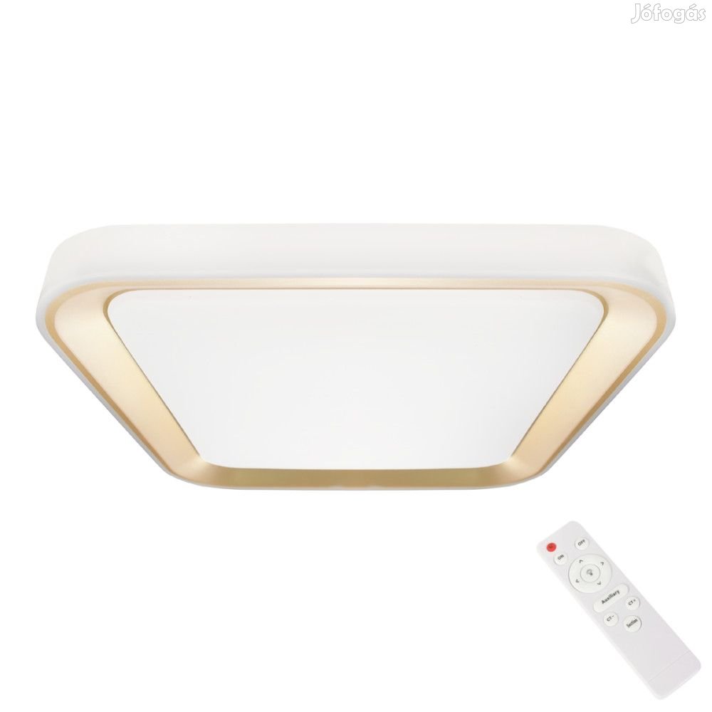 Távirányítós mennyezeti LED lámpa 38W Milagro Quadro Gold 3000-6000K