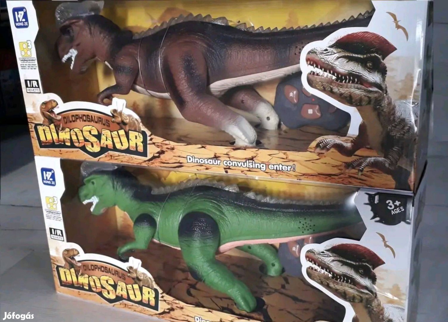 Távirányítós nagy dinoszaurusz 2 színben